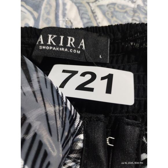 AKIRA Women's size Large Hi-Low Whimsigoth Witchy Vampire Fairygoth Corset Top - Picture 12 of 12